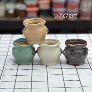 Buddy Succulent Pottery Pot， 3 random as a set