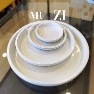 Cosmetic: Simple White Round Saucer▸ 白色简约花盆底托