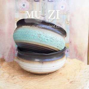 Coarse Pottery Round Pot, 2 Colours available Φ24cm x 12.5cm