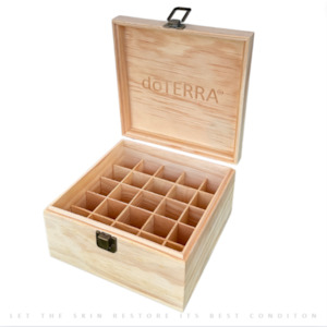 Essential Oil Pine Wood Box 25 Slots▸简约松木精油木盒