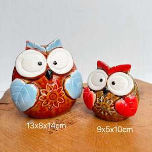 Cute Owl Ceramic Garden Piece