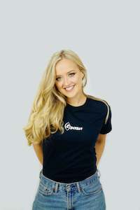 BEKIWI™ Black Round Drop T-Shirt