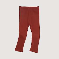 Ribbed Legging - Rust