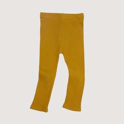 Baby wear: Ribbed Legging - Gold