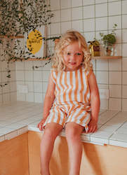 Baby wear: Soleil Set - Mustard Stripe