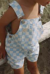 Checkerboard Shortall - Blue