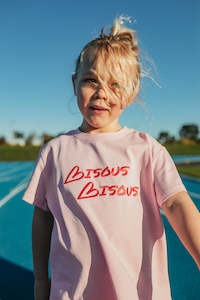 Bisous Bisous T-Shirt - Pink