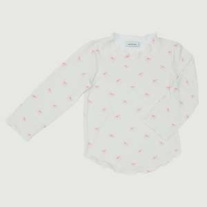 Baby wear: Gingham Bow Print Bamboo Long Sleeve Top