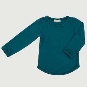 Baby wear: Bamboo Long Sleeve Top - Teal