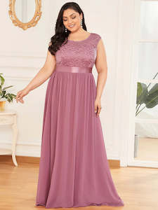 Demi Bridesmaid Dress with Lace bodice