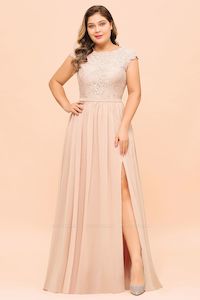 Elegant Jewel Chiffon Lace Bridesmaid Dress