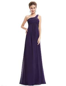 Serenity One Shoulder Chiffon Ruffle Bridesmaids Dress