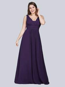 Molly Deep V Neck Bridesmaids Dress