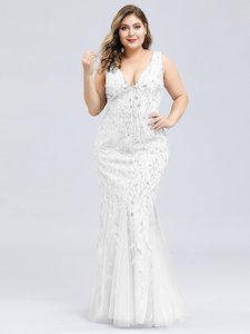 Clothing: Lily Fishtail Sequin Evening Dress