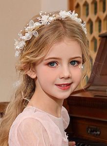 Children Hair Accessory Flower and Pearl Headband