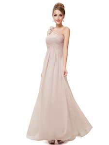 Clothing: Sadie One Shoulder Floral Bridesmaids Dress