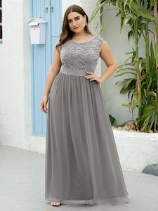 Demi Bridesmaid Dress with Lace bodice