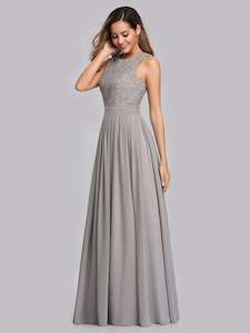 Empire Waist Sleeveless A Line Bridesmaids Dress