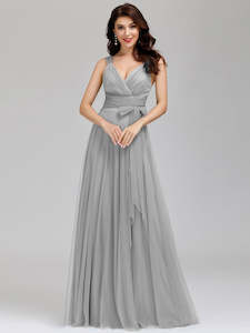 Nikki Sleeveless Tulle Bridesmaid Dress