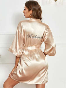 Clothing: Satin Bridesmaid Robe