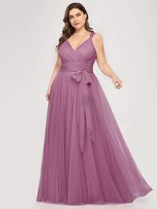 Nikki Sleeveless Tulle Bridesmaid Dress