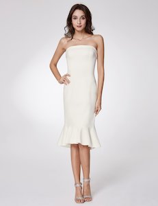 Clothing: Fashion Strapless Cocktail Dress