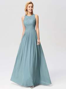 Clothing: Empire Waist Sleeveless A Line Bridesmaids Dress