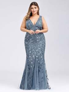 Clothing: Lily Fishtail Sequin Evening Dress