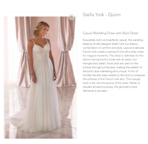 Stella York Quinn wedding dress