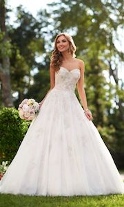 Clothing: Stella York strapless Wedding dress