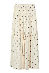 Lollys Laundry: Sunset Maxi Skirt - Creme