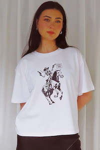 Cowgirl Tee - White