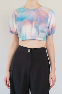 South Of Eden Danger Birds: Aces Crop Top - Dreamscape