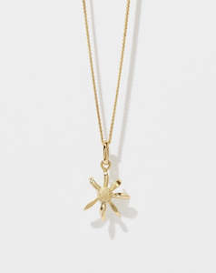 Daisy Charm Necklace - Gold Plated