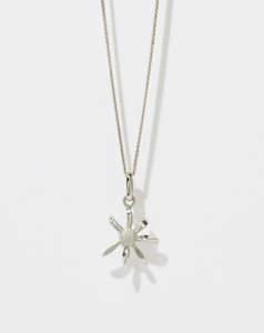 Daisy Charm Necklace - Silver