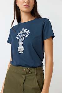 Lotus T-Shirt - Navy