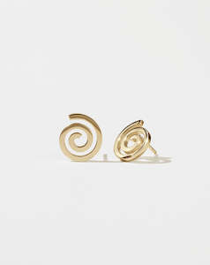 Spiral Studs - Gold Plate