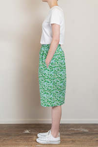 Paris Skirt - Green Floral