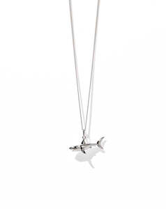 Shark Charm Necklace - Sterling Silver