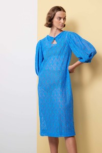 Hedda Shift Dress - Blue