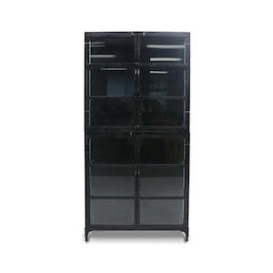 Bank Iron Glass Display Cabinet