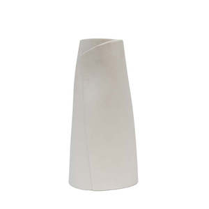 Ceramic Paper wrap vase white