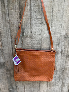 Squared Budapest Leather Tote Bag