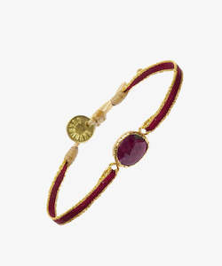 Argantina Bristol Bracelet maroon gold