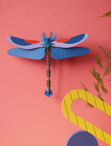 Decorations: Blue Dragonfly Wall Decoration