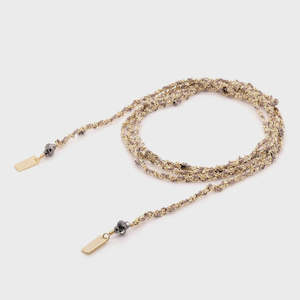 No 182 Necklace Gold Grey