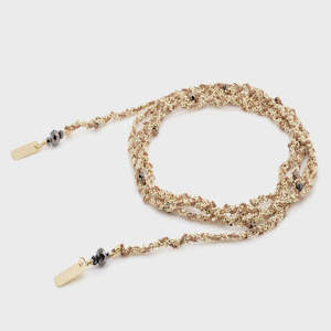 Jewellery: No 182 Necklace Gold Beige