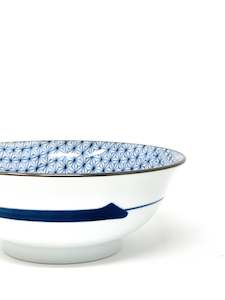 Japanese Cups Bowls: Blue Pattern High Open bowl Assorted