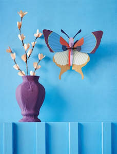 Studio Roof: Plum Fringe Butterfly Wall Decoration