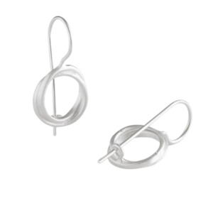 Sophie Twin Small Hippies Earrings Silver